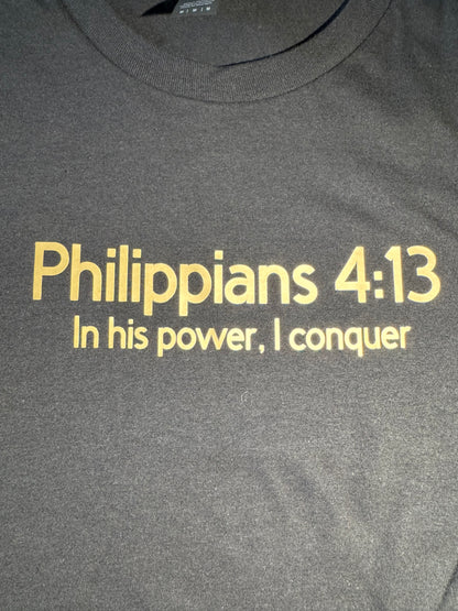 Short Sleeve Phillipians 4:13 Shirt