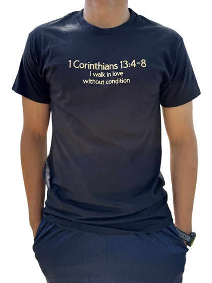 Short Sleeve 1 Corinthians 13:4-8 Shirt